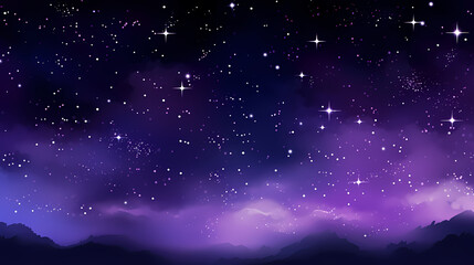 Fototapeta premium Sparkling starry night sky background