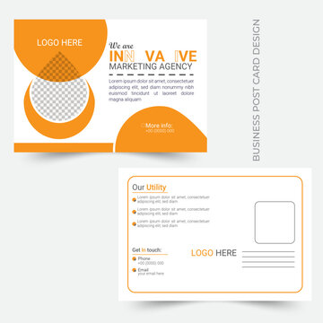 Vector Modern Business Post Card Design