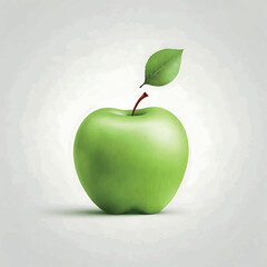 Apple colorful vector  illustration design flat cartoon style