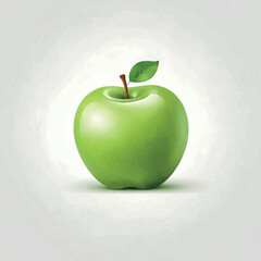 Apple colorful vector  illustration design flat cartoon style