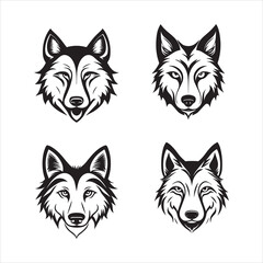 Fototapeta premium A fox's Icon vector design 