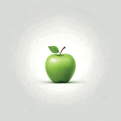 Apple colorful vector  illustration design flat cartoon style