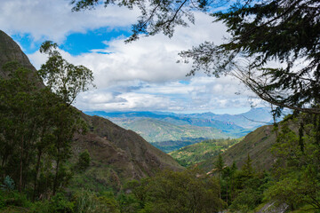 view of the mountains