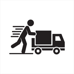 Curbside pickup icon. Order pickup icon