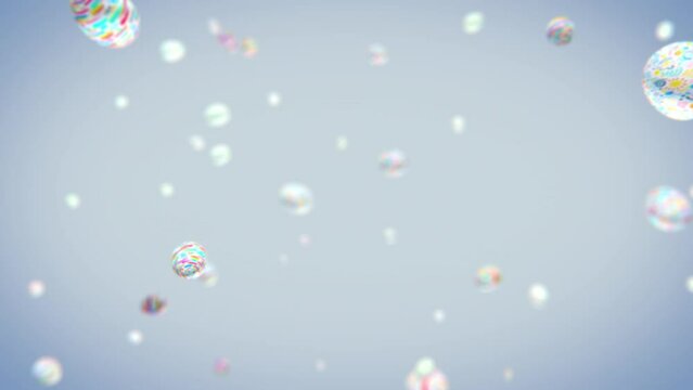 Easter eggs explosion in slow motion