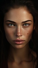 Fototapeta premium A face of a woman