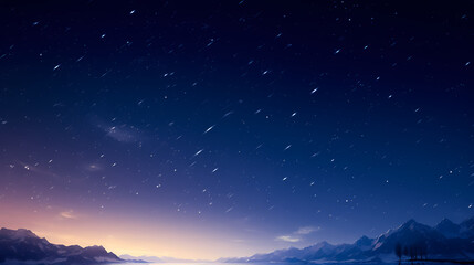 Fototapeta premium Sparkling starry night sky background