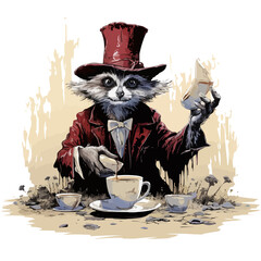 The Caffeine Magician! Laugh along with this aspiring magician raccoon as it navigates the world of caffeine-fueled illusions