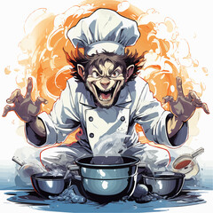 The Culinary Chimp! Giggle at the culinary adventures and delicious disasters of this mischievous monkey