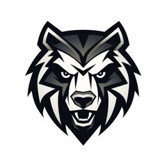 Logo illustration, vector, simple, Bear