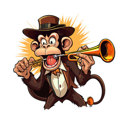 The Trumpet Magician Monkey