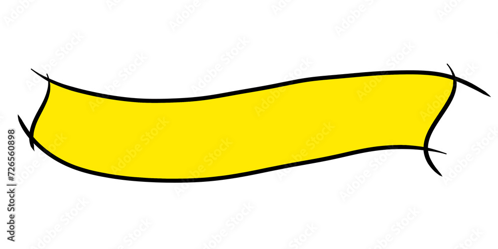 Aufkleber text box yellow and black line design element, lower third yellow design bubble text transparent fil