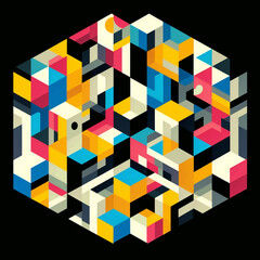 abstract background with cubes