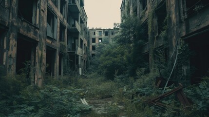 Fototapeta na wymiar Abandoned city