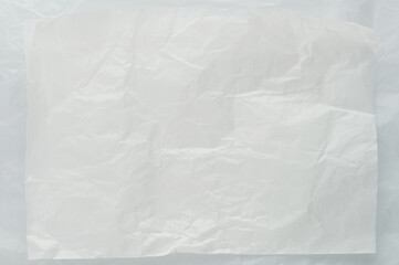 Paper sheet page with wrinkles