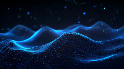 Abstract background of future network technology and network connections