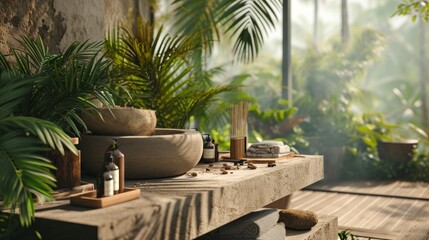 Fototapeta premium spa background, Advertisement, Print media, Illustration, Banner, for website, copy space, for word, template, presentation, abstract, beauty, relax, recreation