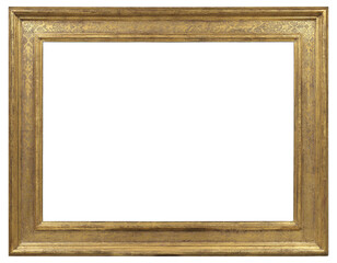 Old picture frame in PNG format on a transparent background.