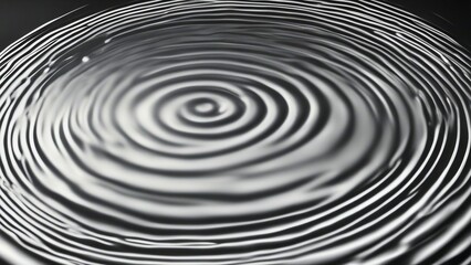 Fototapeta na wymiar black and white swirl A doodle circle water texture design, showing the harmony and the balance of water. 