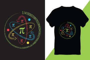 Pi Day T-Shirt Design Vector