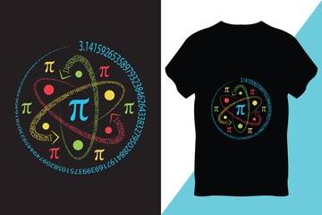 Pi Day T-Shirt Design Vector