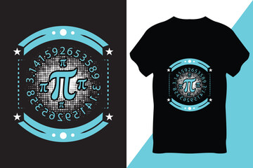 Pi Day T-Shirt Design Vector