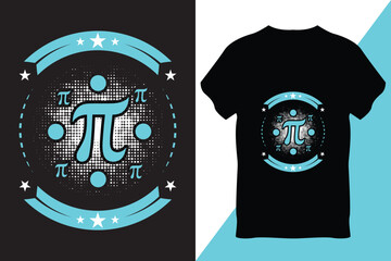 Pi Day T-Shirt Design Vector