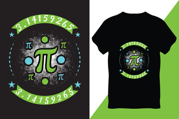 Pi Day T-Shirt Design Vector