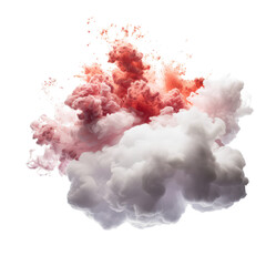 Abstract Romance cloud explode smoke cloud, a soft explode cloudy on transparent png.
