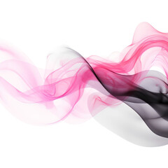 Abstract black and pink smoke cloud, a soft explode pink cloudy on transparent png.