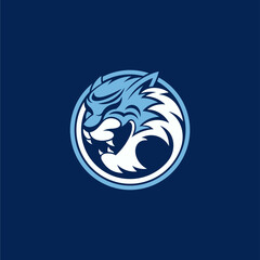 simple logo for tiger head