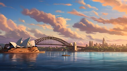 Sydney Australia travel destination. Tour tourism exploring.