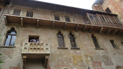 Vista del balcón de Julieta Capuleto