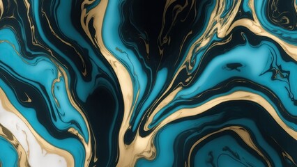 Premium luxury Cyan Black and gold marble background