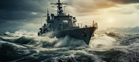 Poster Military Ship at sea ©  Mohammad Xte