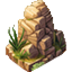 Mountain Isometric Pixel Art