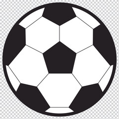 Soccer ball or football flat vector icon for sports apps and websites