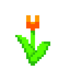 Obraz premium Pixel nature pixel art 