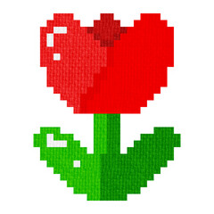 Obraz premium pixel nature pixel art