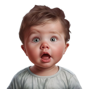 baby boy with awe facial expression png image