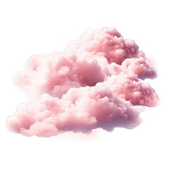 Abstract pink smoke cloud, a soft pink cloudy on transparent png