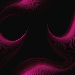 colorful abstract wave pattern with a pink color on a black background