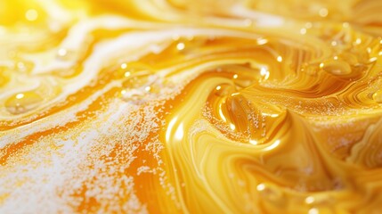 Citrus sensation smoothie swirls close-up for product photo. generative AI