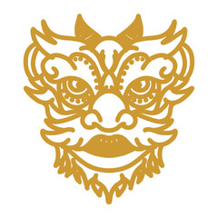 Chinese lion dancer head 