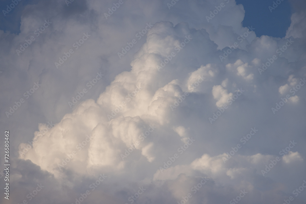 Poster light and shadow on white cloud background and texture.