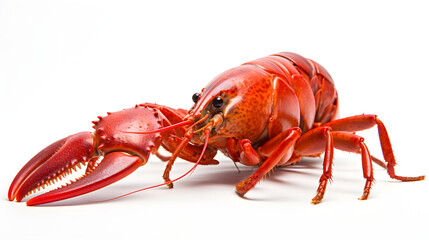 lobster on white background
