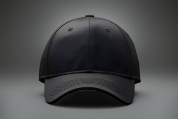 Black mockup cap