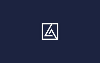 letter la with triangle logo icon design vector design template inspiration - obrazy, fototapety, plakaty