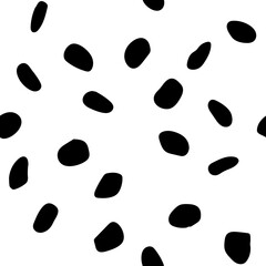 Speckle Paint Polka. Dirty Polka. Black Animal Grunge. Seamless Fur Background. Animal Paint. Dalmatian Polka Pattern Polkadot Row Texture. Animal Dirt. White Hand Ink. Graffiti Dot Cheetah Circle.