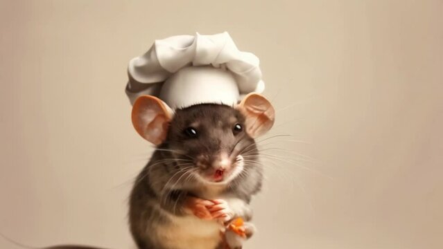 a mouse wearing a chef's hat